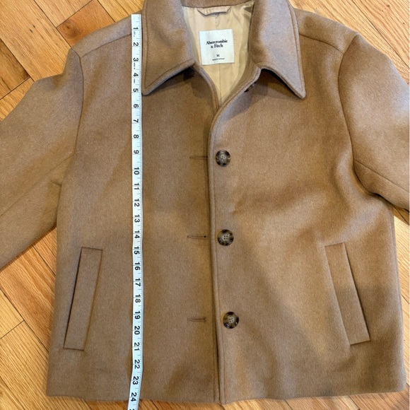 Abercrombie & Fitch Camel Wool Blend Coat - Picture 7 of 13